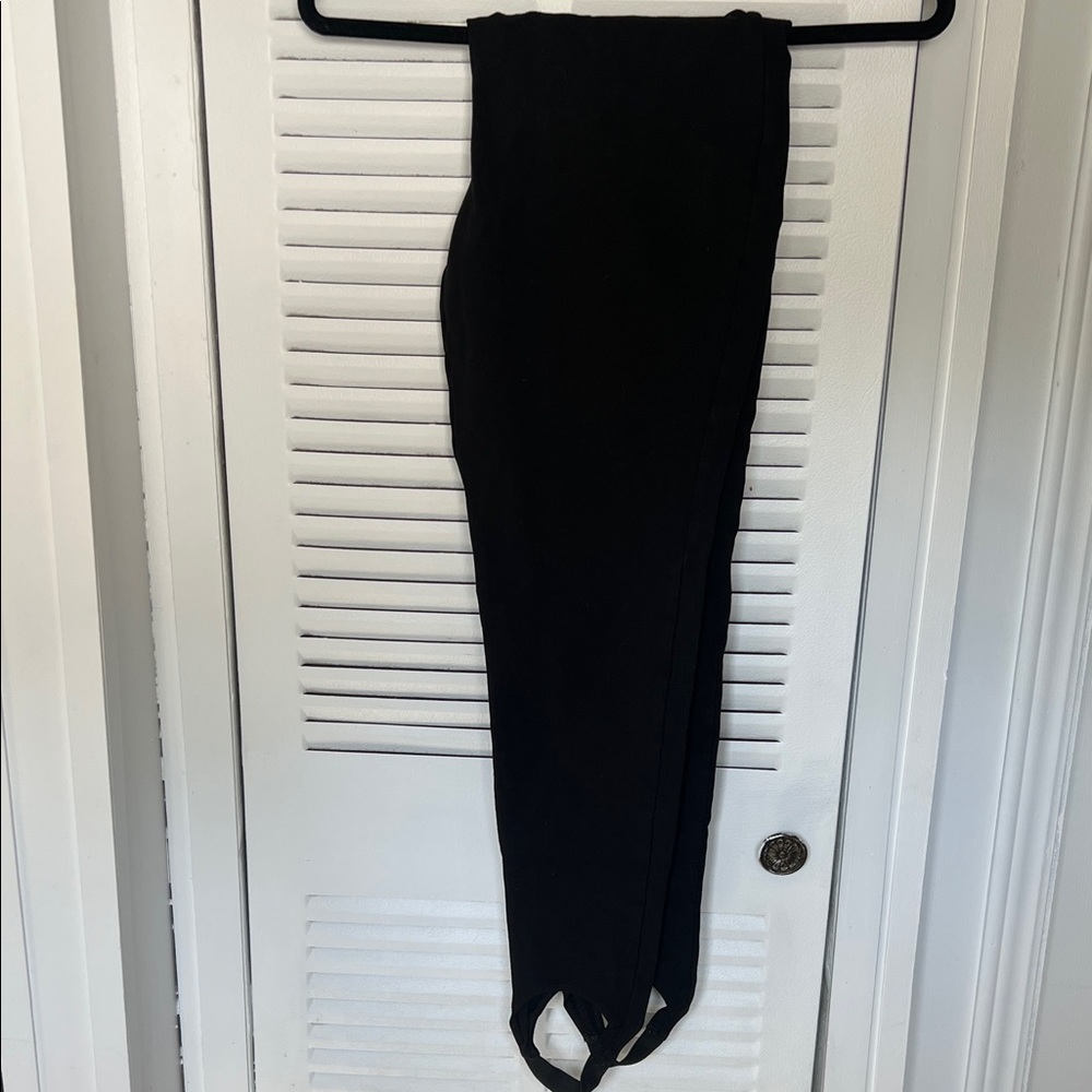 Cache Black stirrup Leggings